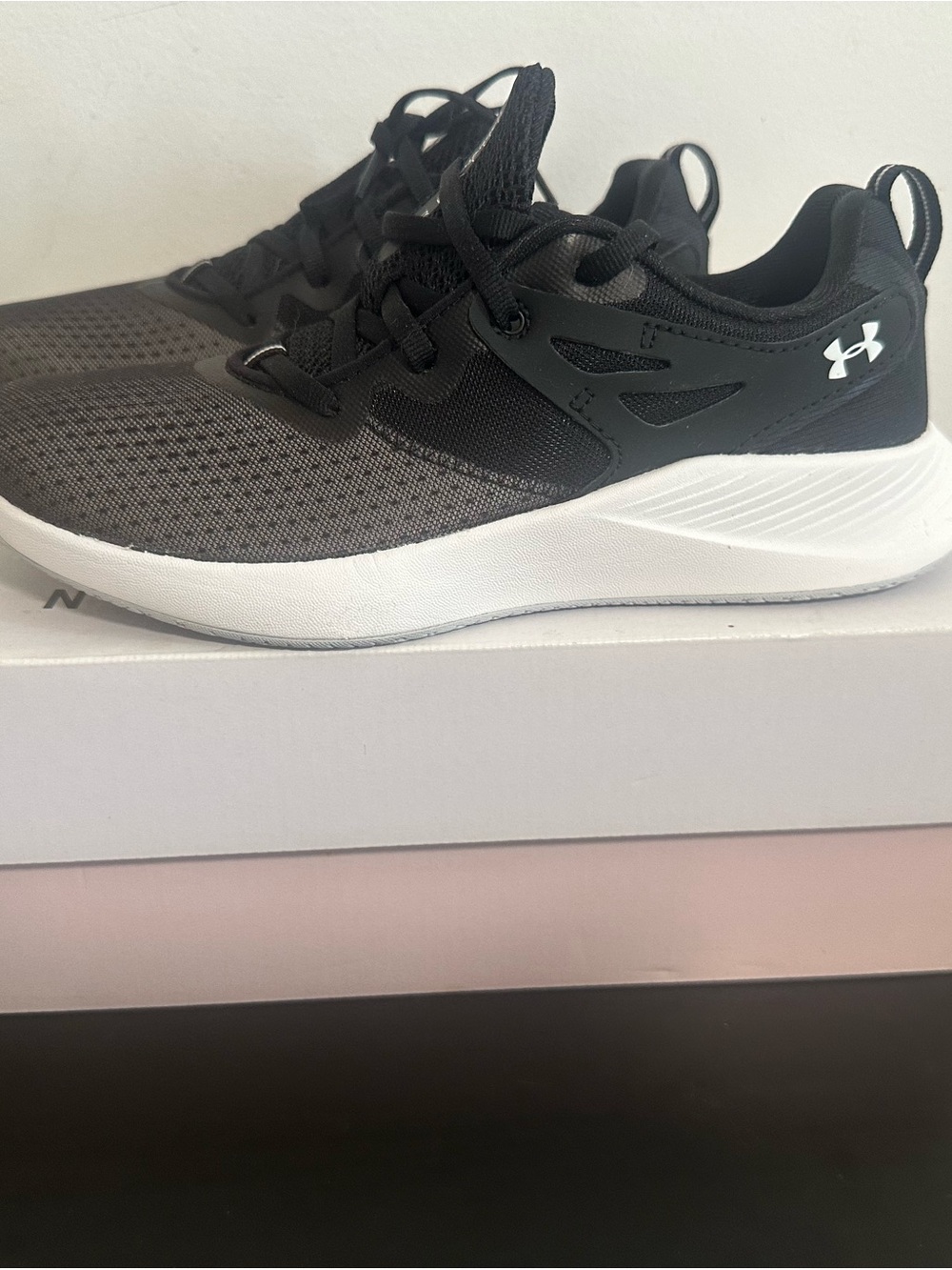 Under Armour Women's Black and White Athletic Sneakers